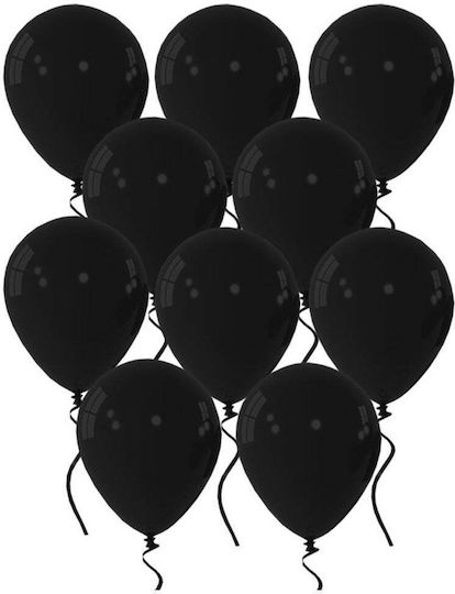 Set 10 Geburtstags Luftballons Schwarze 30cm