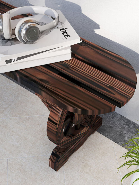 Bench Outdoor Wooden 120x29x39cm