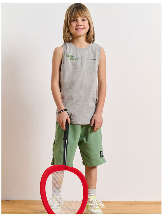 Kids' Set with Shorts Summer 3pcs Gray