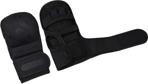 RDX Leather MMA Gloves Black