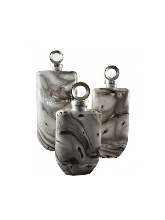 Karvounis Decorative Vase Gray 16.5x10x41.5cm