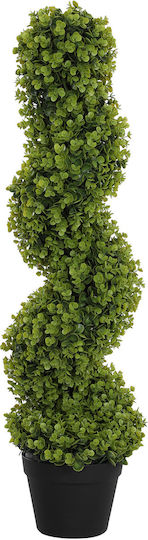 Homcom Plantă Artificială Eucalipt Spirală cu Ghiveci Inclus pentru Interior și Exterior Înălțime 90 cm Verde 830-951v00gn