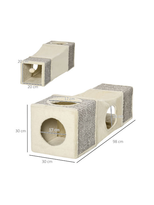 Pawhut Pisici Stâlp pentru zgâriat pisici Maro 30x34cm