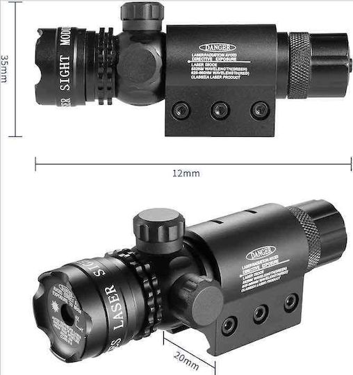 Jandao Laser-Visier Rote Gewehr-Visierschienen