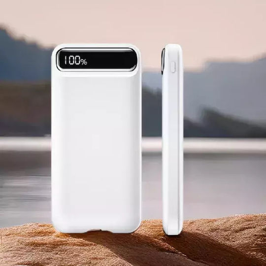 PWB-310-1 Power Bank 10000mAh 22W με 2 Θύρες USB-A και Θύρα USB-C Power Delivery Κόκκινο