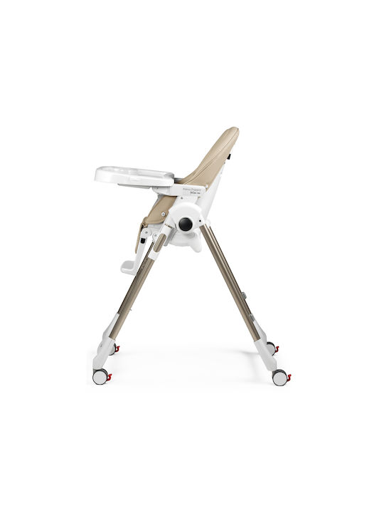 Peg Perego Prima Pappa Αναδιπλούμενο 2 in 1 Μπεζ