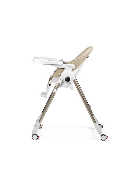 Peg Perego Prima Pappa Αναδιπλούμενο Καρεκλάκι Φαγητού 2 in 1 Μπεζ