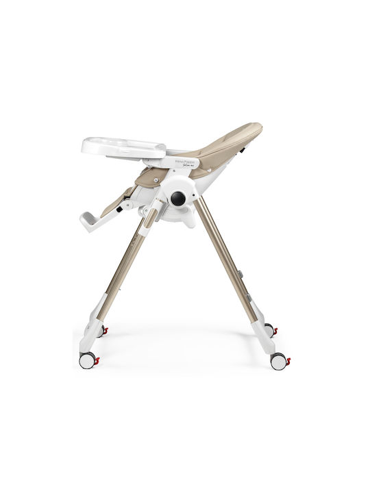 Peg Perego Prima Pappa Αναδιπλούμενο Καρεκλάκι Φαγητού 2 in 1 Μπεζ