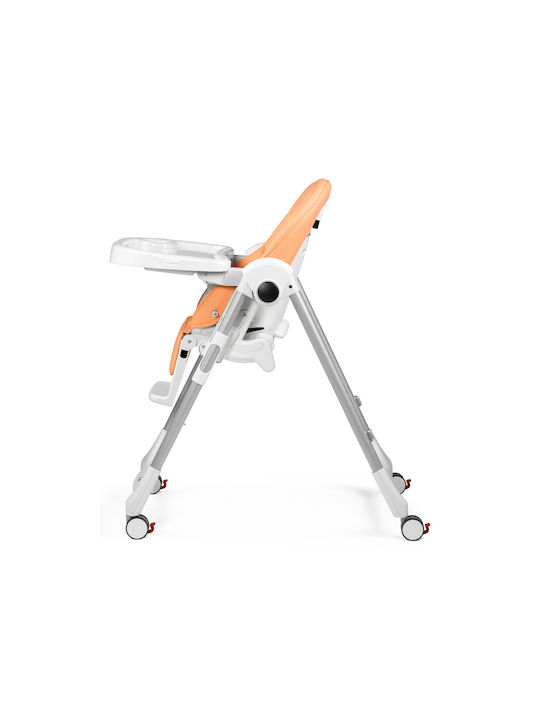 Peg Perego Prima Pappa Klappbarer Baby Hochstuhl mit Höhenverstellbar Orange