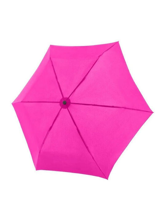 Knirps Umbrella U.200 Ultra Light Automatic Umbrella with Walking Stick Pink