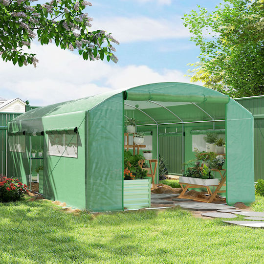 Outsunny 84H-219V02GN Θερμοκήπιο Τούνελ 6x3x2m
