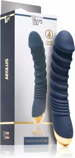 Dream Toys Goddess Collection Aeolus Mini Ρεαλιστικός Δονητής 4cm Μπλε