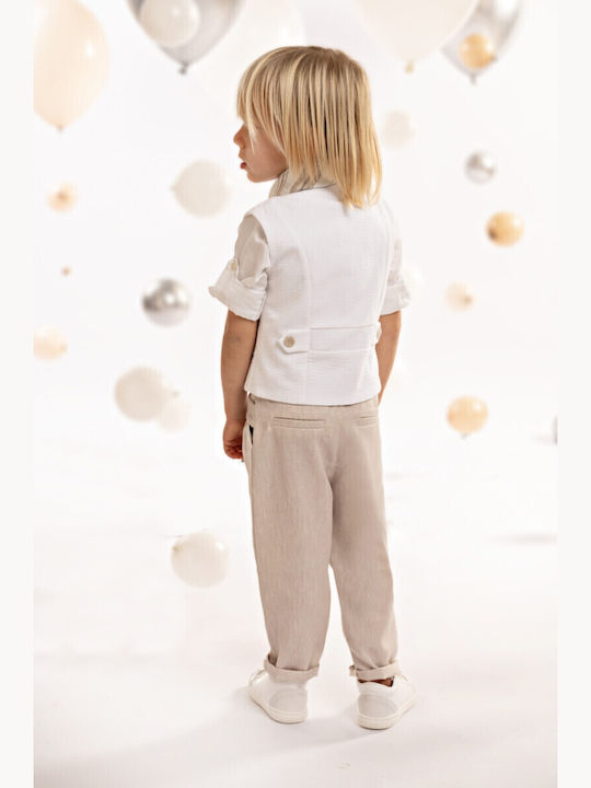Baby Bloom Baptism Suit Beige Baby Bloom Baptism Suit Beige