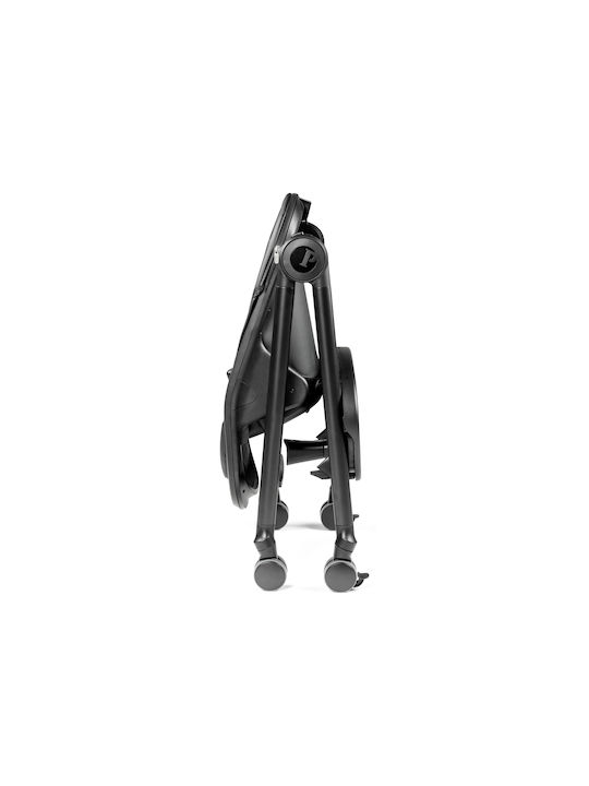 Peg Perego Living Αναδιπλούμενο Καρεκλάκι Φαγητού 2 in 1 με Ρυθμιζόμενο Ύψος True Black