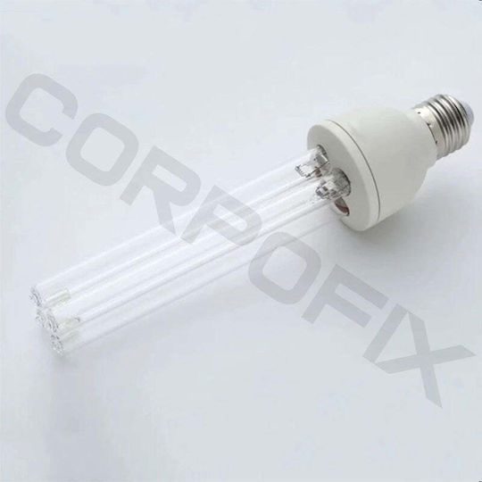 Ултравиолетова бактерицидна UV лампа стандартен цокъл Corpofix BV9 E27 25W 253.7nm стерилизация срещу вируси и бактерии
