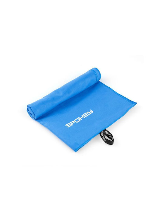 Spokey Fitnesshandtücher mit Mikrofaser Blau 80x150cm