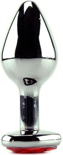 Naughty Toys Heart Base Plug Anal Mic Roșu