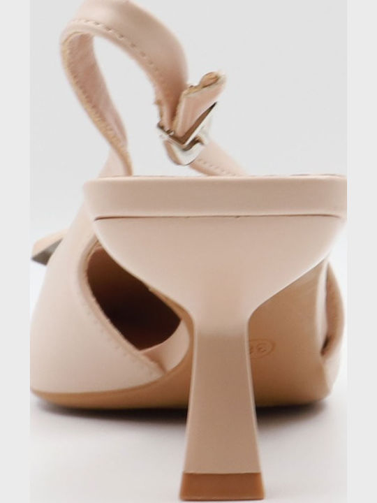 Beige Heels with Strap