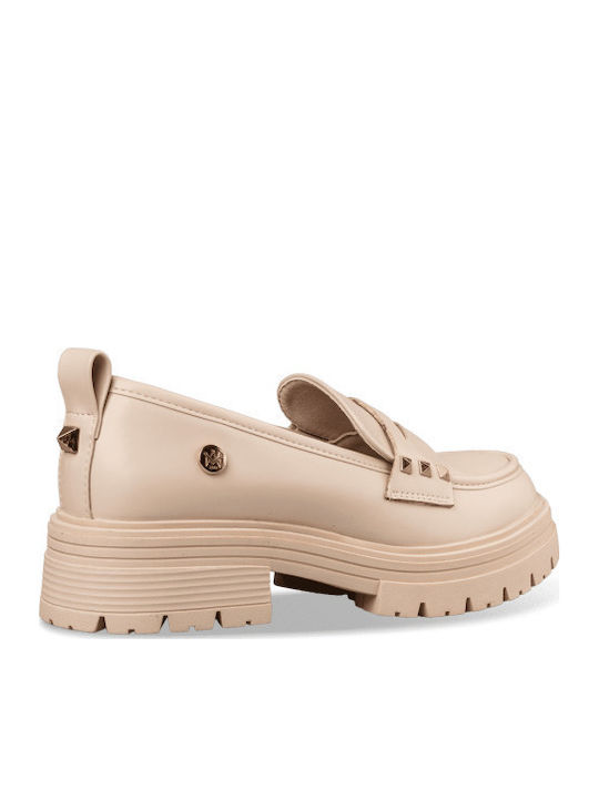 Women's Loafers in Beige Color