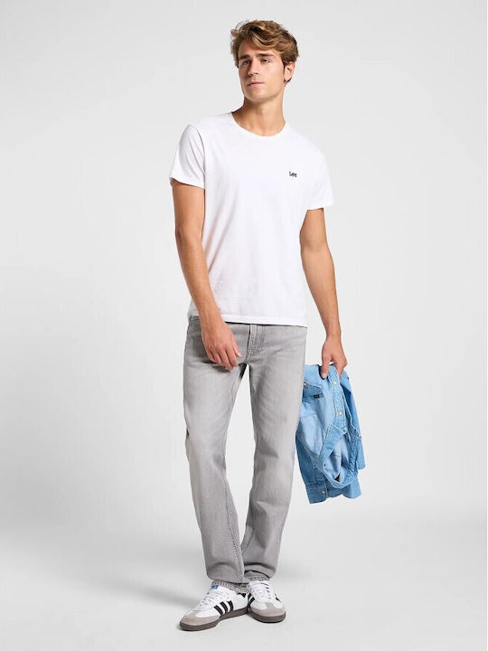 Daren Zip Fly Men's Jeans Pants with Regular Straight Fit Gray