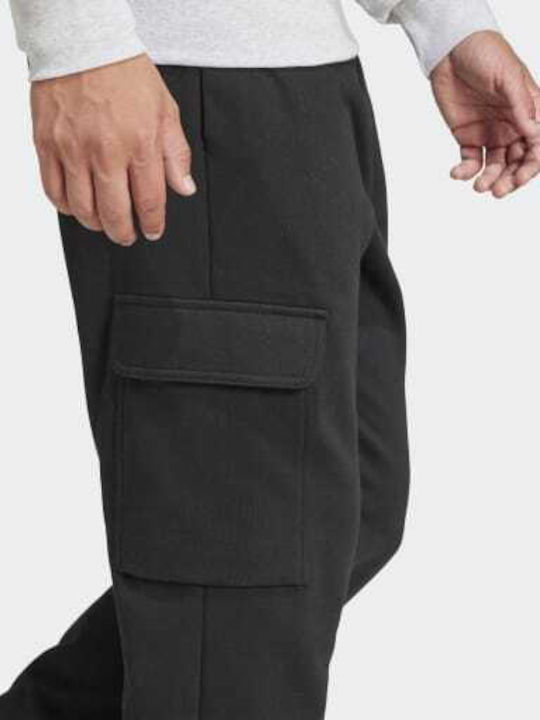 Essentials Cargo Παντελόνι Φόρμας με Λάστιχο Black