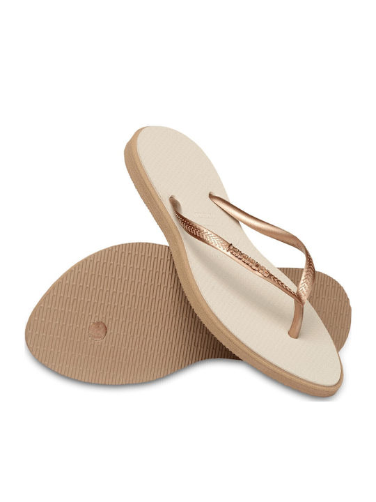 Slim Point Damen Zehentrenner Bronze