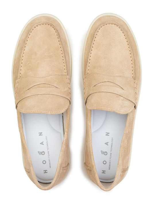 Mocasini barbati in Bej Culori
