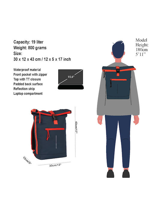 New Rebels Rucsac Navy Albastru Mărín