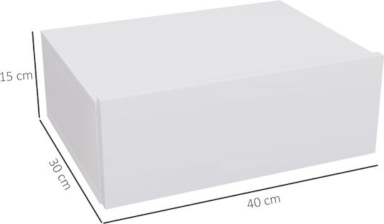 Комод Дървен Бял 40x30x15см