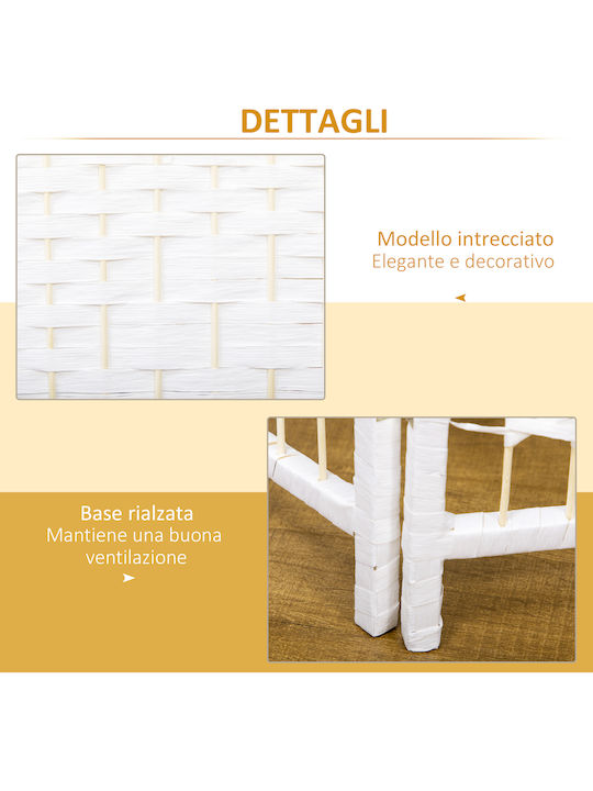 HomCom Διακοσμητικό Παραβάν Ξύλινο 160x170cm