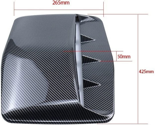 Αεραγωγός Καπό Αυτοκινήτου Carbon Car Hood Vent