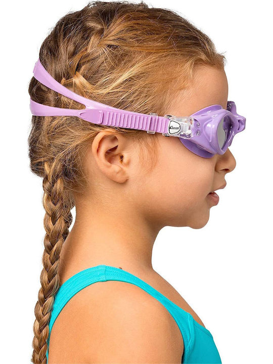 CressiSub Crab Swimming Goggles Kids with Anti-fog Lenses Transparent