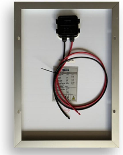 BA01008 Поликристален Соларен Панел 20W 12V 490x340x25мм