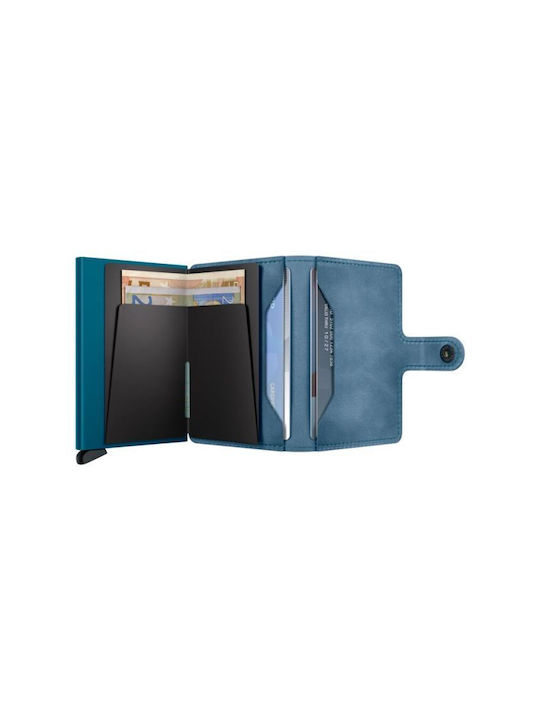 Secrid Miniwallet Men's Leather Wallet with RFID Blue