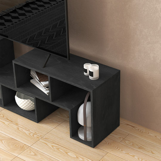 Έπιπλο TV Επιδαπέδιο Μαύρο 180x30.5x44εκ. Έπιπλο TV Επιδαπέδιο Μαύρο 180x30.5x44εκ.