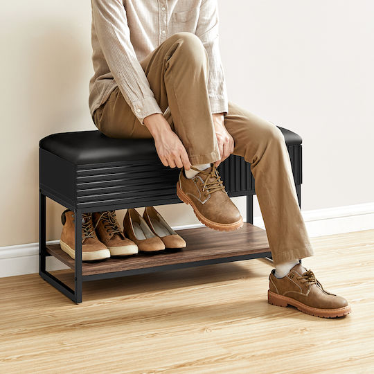 Eingangsmöbel mit Schuhschrank & Bank 80x35x46cm