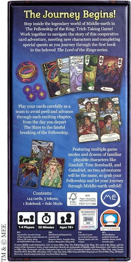 Настолна игра The Fellowship of The Ring Trick-Taking Game за 1-4 играчи 10+ години (EN) Office Dog