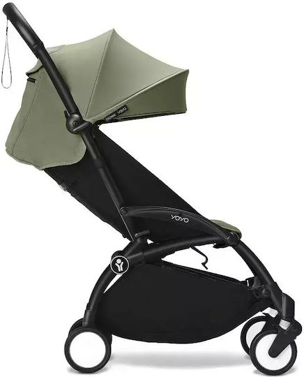 Stokke YOYO³ Baby Stroller Suitable from 6+ Months Frame Colour Black / pack Olive 6.2kg