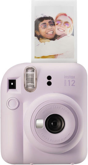 Fujifilm Instax mini 12 Instant Camera + Case 2-Slot Frame & 10 Films Lilac Purple