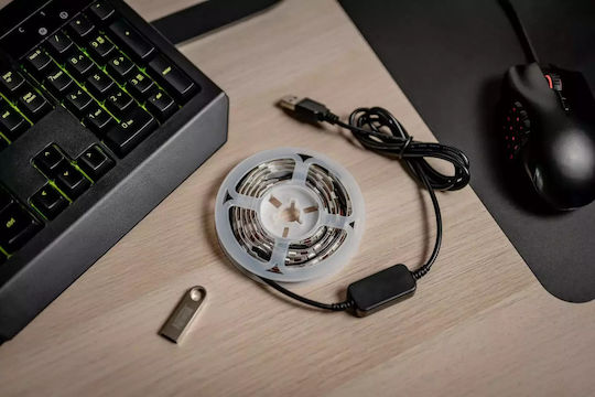 Newell Smart Ταινία LED Wi-Fi USB 5V RGB Φως 0.25m με Τροφοδοτικό