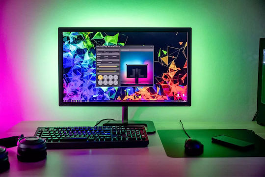 Newell Smart Ταινία LED Wi-Fi USB 5V RGB Φως 0.25m με Τροφοδοτικό