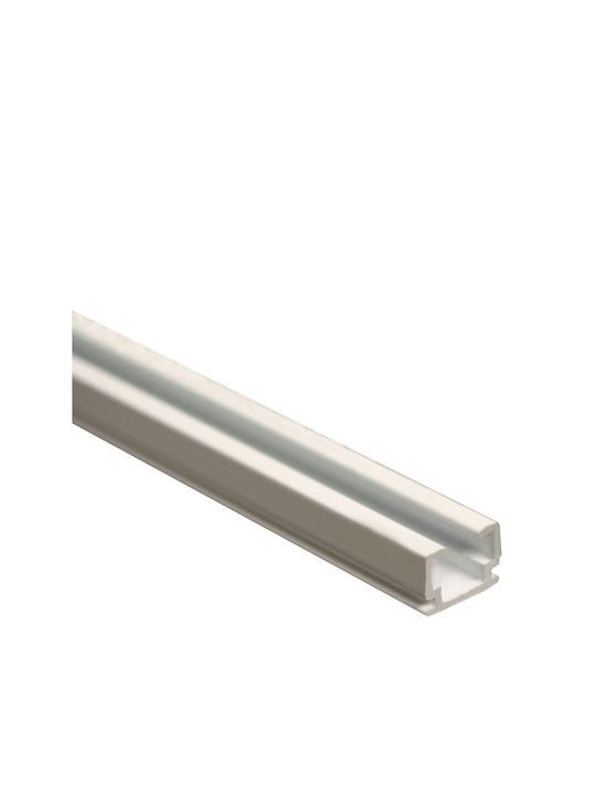 One-Way Aluminum Curtain Track White 200cm 201