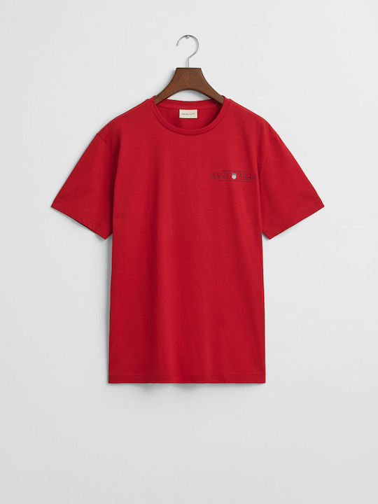 Gant Printed T-shirt Red