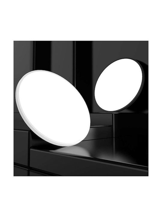 Lightex Φωτιστικό Πλαφονιέρα Οροφής Λευκή με Ενσωματωμένο LED