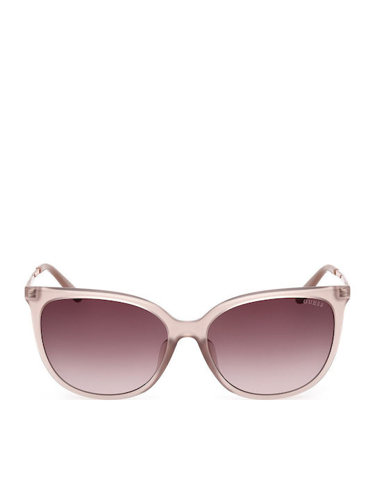 Guess Ochelari De Soare Pentru Femei Cu Ramă Neagră Din Plastic Și Lentile Roz Degrade