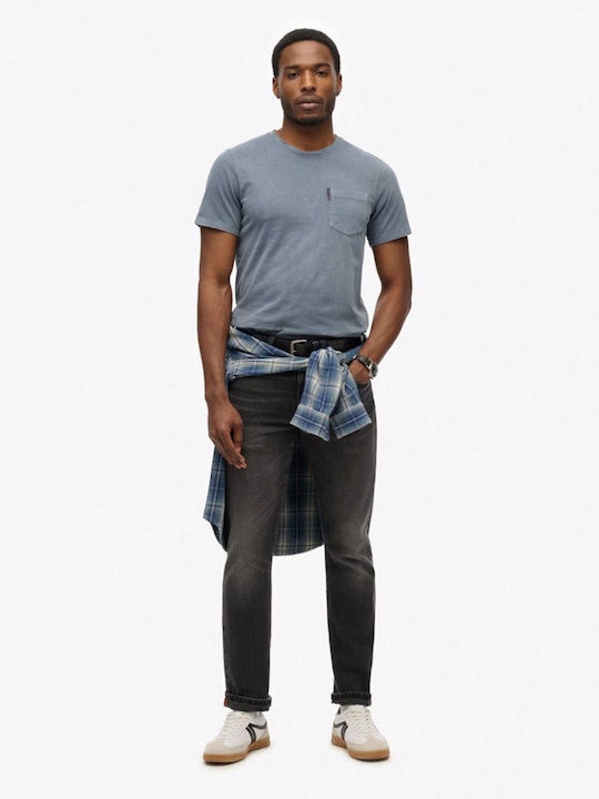 D2 Ovin T-shirt Blue, Washed Faded Navy