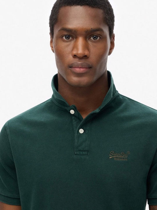 Destroy Polo Short Sleeve Blouse Enamel Green
