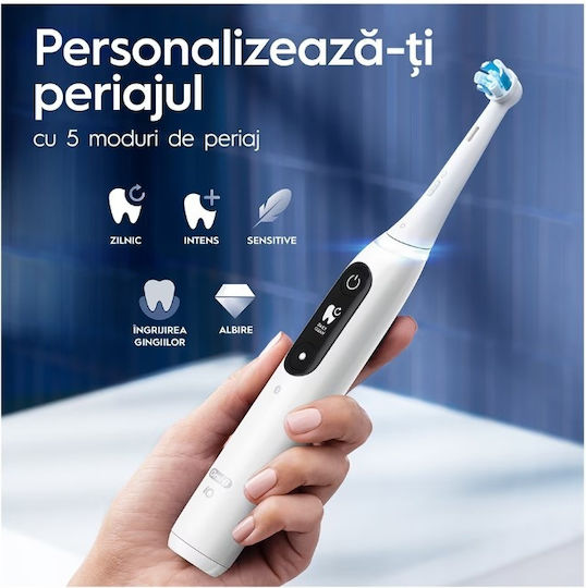 Oral-B Io Series 7 Electric Toothbrush with Pressure Sensor and Travel Case White