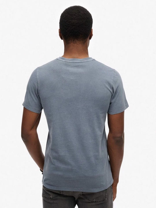 Superdry D2 Ovin Тениска Blue, Washed Faded Navy