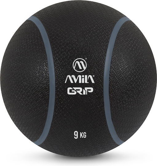 AMILA Ball Medizin 19cm , 9kg in Schwarz Farbe